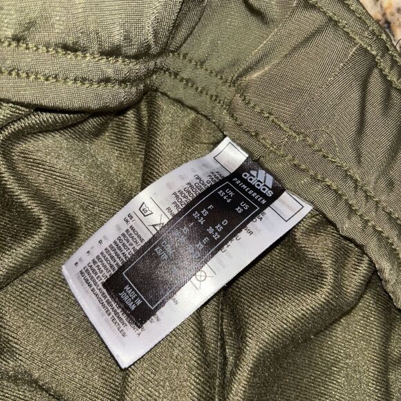 Adidas Men PrimeGreen Pants Track Jogger Stretch Athletic XS Green White Logo - Picture 8 of 9